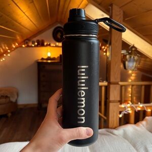 Lululemon Black Water Bottle